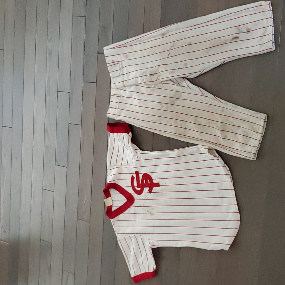 Vintage baseball uniform boys medium